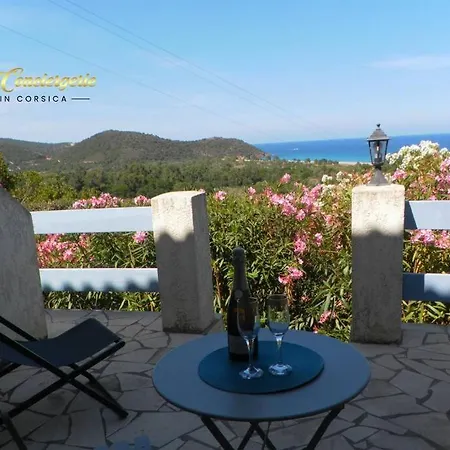 Studio N°2 Terrasse Vue Mer Et Piscine 5min Plage De La Testa Olmucciu
